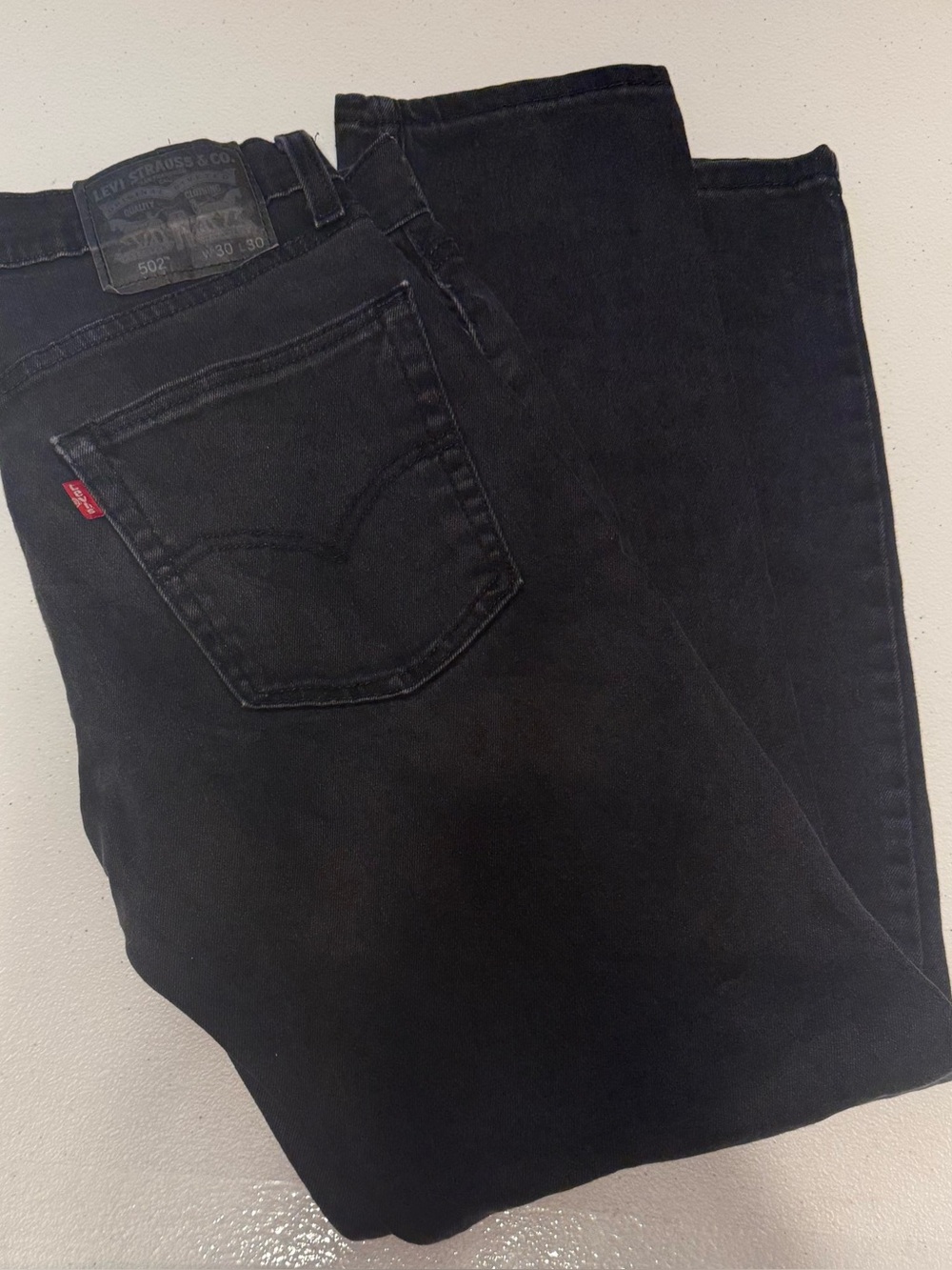 Levi's 502 Black Straight-Leg Men's Jeans